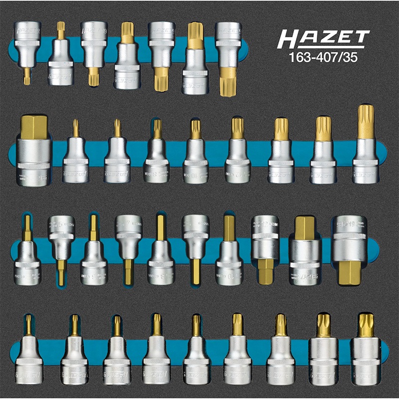Hazet 163-407/35 Screwdriver Socket Set, 35 Pieces