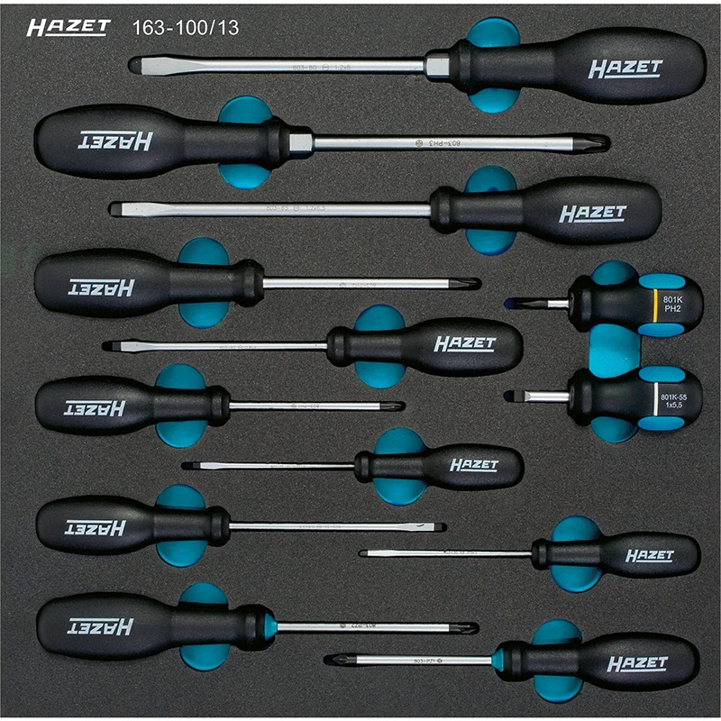 Hazet 163-100/13 Screwdriver Set, 13 Pieces