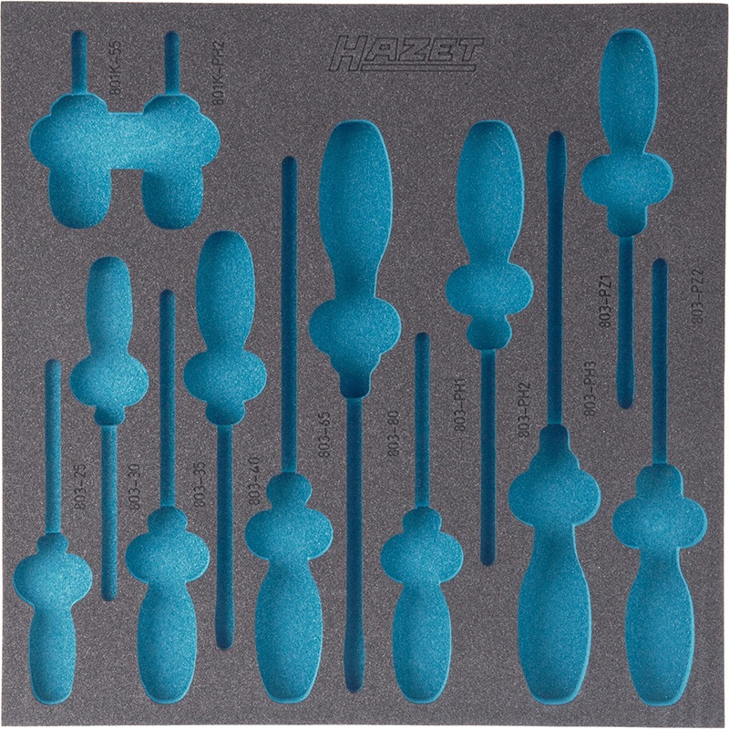 Hazet 163-100L Empty 2-Component Soft Foam Insert