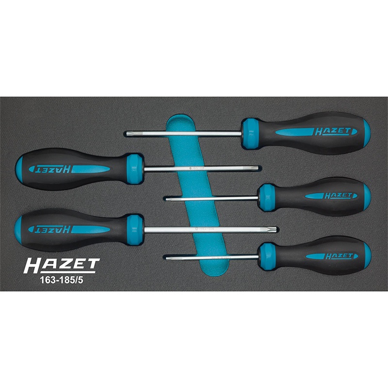Hazet 163-185/5 HEXAnamic Screwdriver Set, 5 Pieces