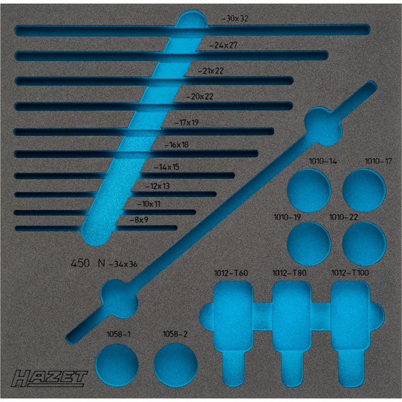 Hazet 163-211L Empty 2-Component Soft Foam Insert