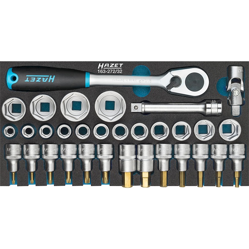 Hazet 163-272/32 Socket Set, 32 Pieces