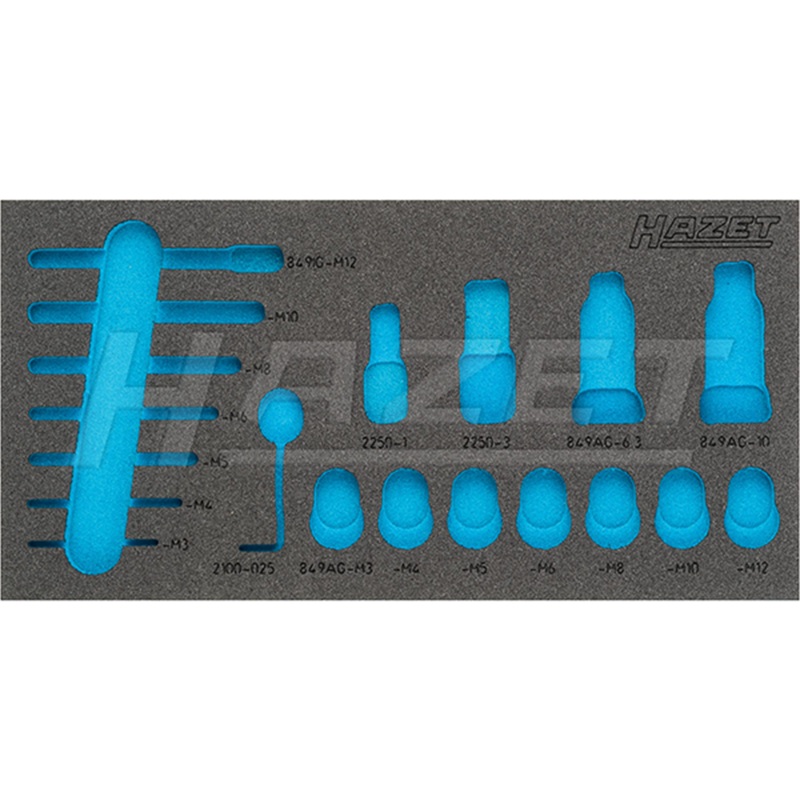 Hazet 163-336L Empty 2-Component Soft Foam Insert
