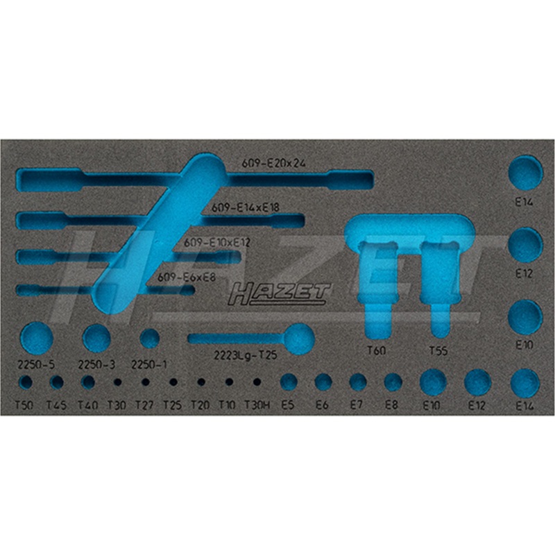 Hazet 163-345L Empty 2-Component Soft Foam Insert