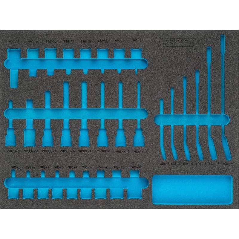 Hazet 163-367L Empty 2-Component Soft Foam Insert