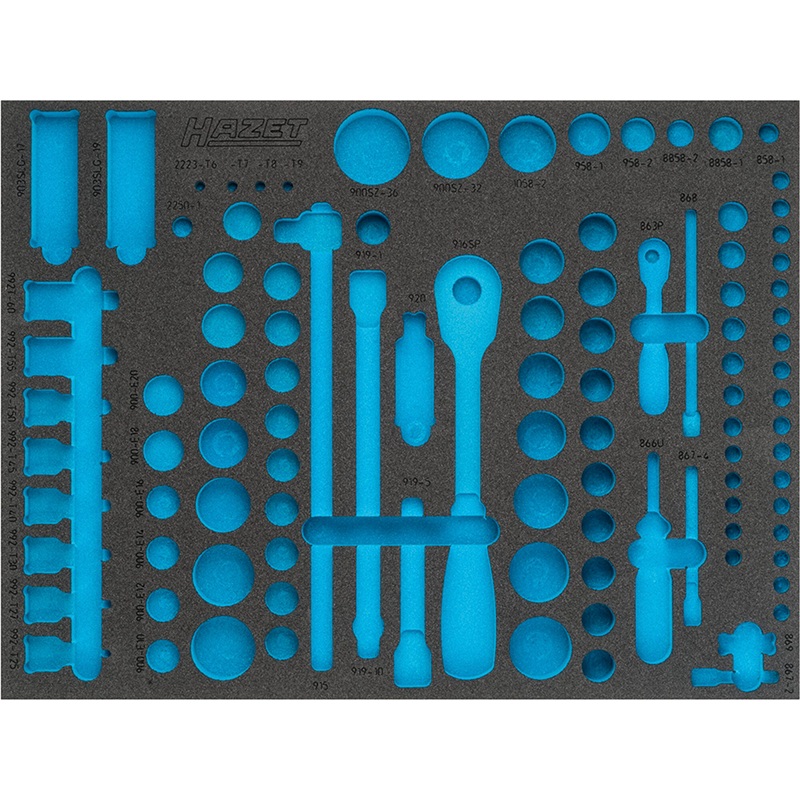 Hazet 163-369L Empty 2-Component Soft Foam Insert
