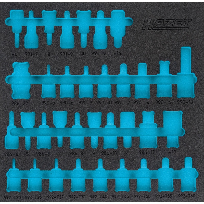 Hazet 163-407L Empty 2-Component Soft Foam Insert