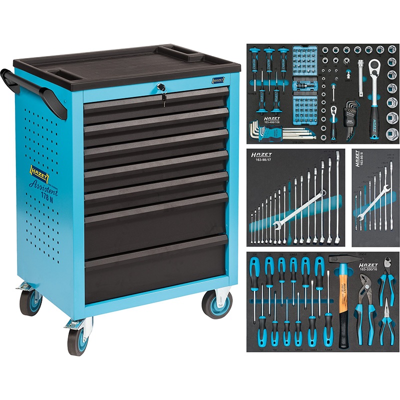 Hazet 178N-7/147 Tool Trolley Assistent with 147 Tools