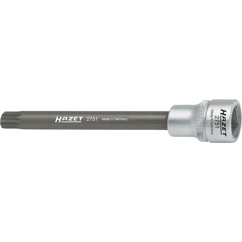 Hazet 2751 Cylinder Head Screwdriver Socket, XZN M10, 1/2" Square Drive