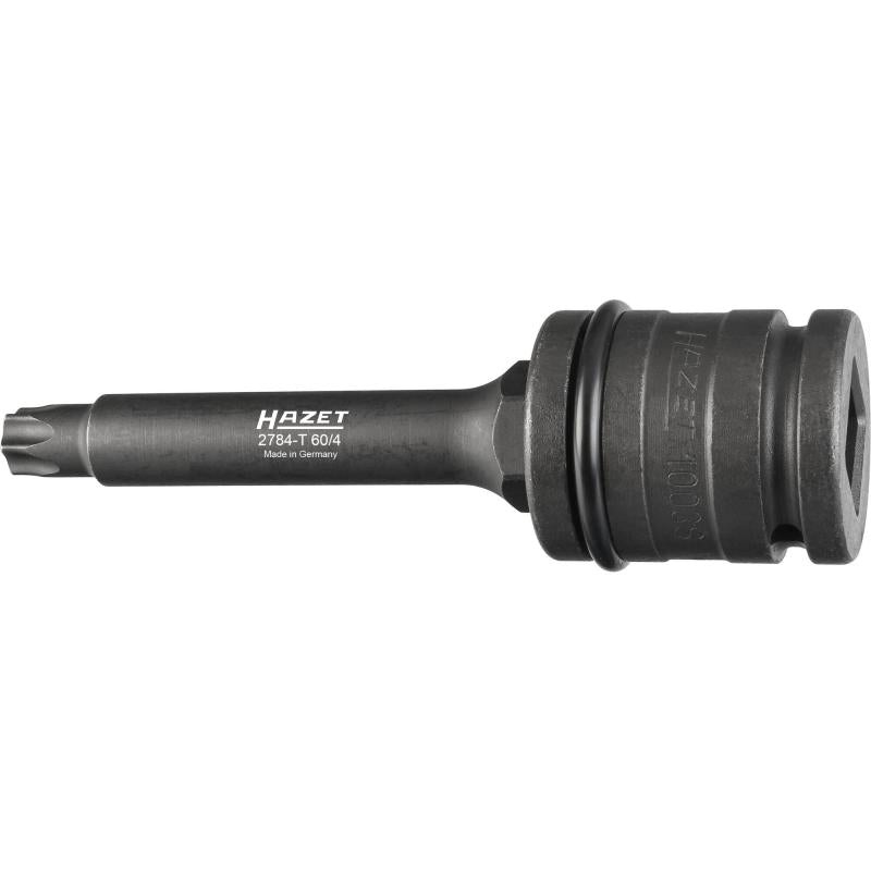 Hazet 2784-T60/4 Brake Disc Screwdriver Socket Set, TORX T60, 3/4" Square Drive, 4 Pieces