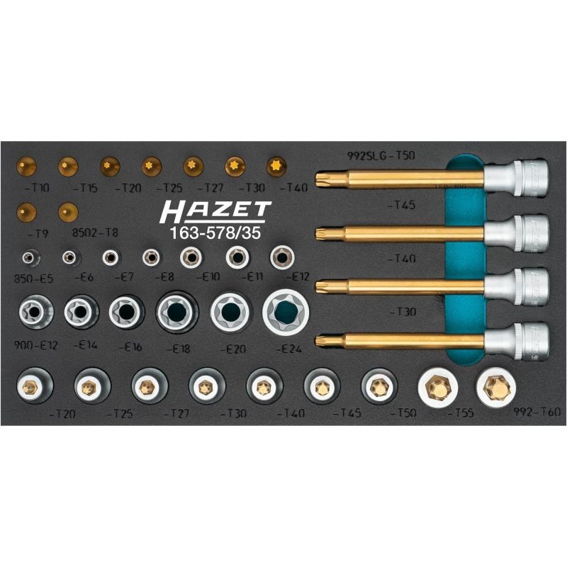 Hazet 163-587/35 TORX Screwdriver Socket Set, 35 Pieces
