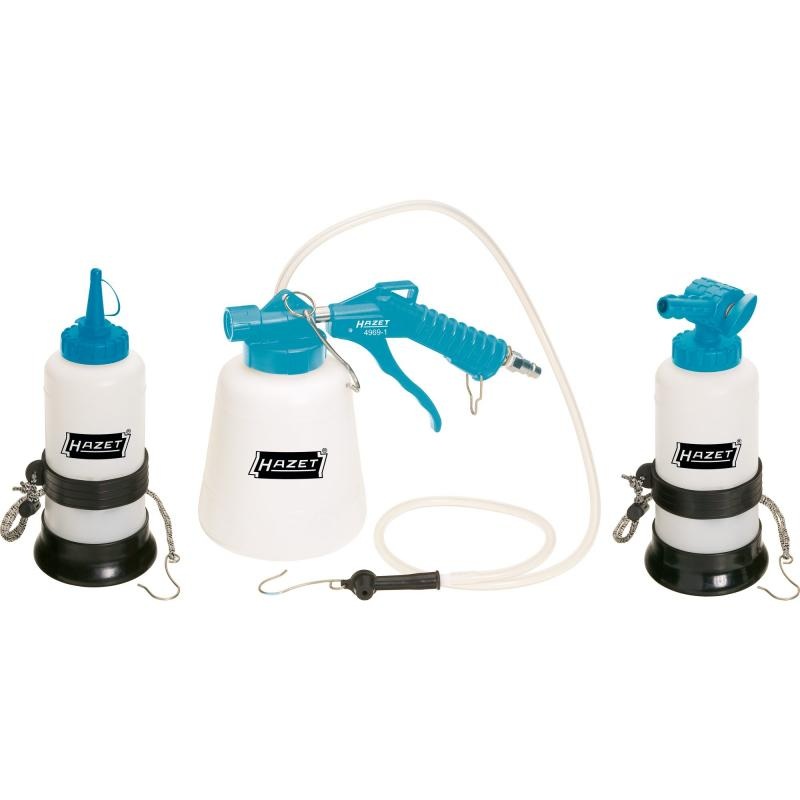 Hazet 4969-1/3 Pneumatic Brake Bleeding Set, 3 Pieces