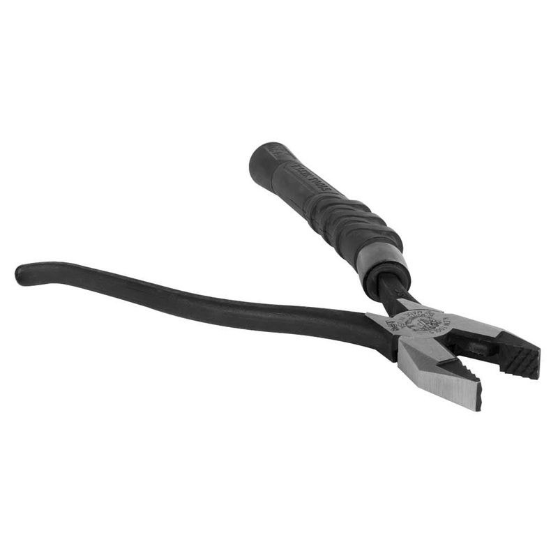 Klein Tools M2017CSTA Slim-Head Ironworker's Pliers Comfort Grip, Aggressive Knurl, 9-Inch
