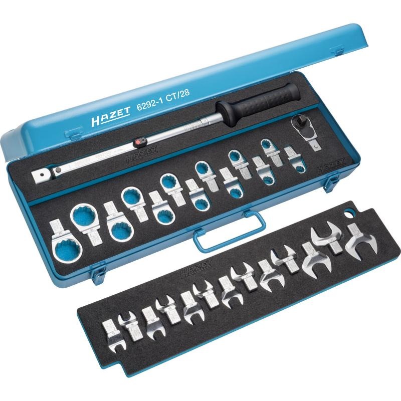 Hazet 6292-1CT/28 Torque Tool Set, 14x18 mm Insert Square, 28 Pieces