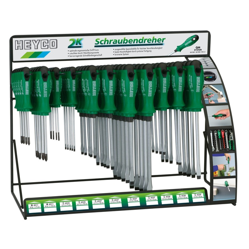 Heyco 04501000000 2K Screwdrivers Display Stands 55 Pcs