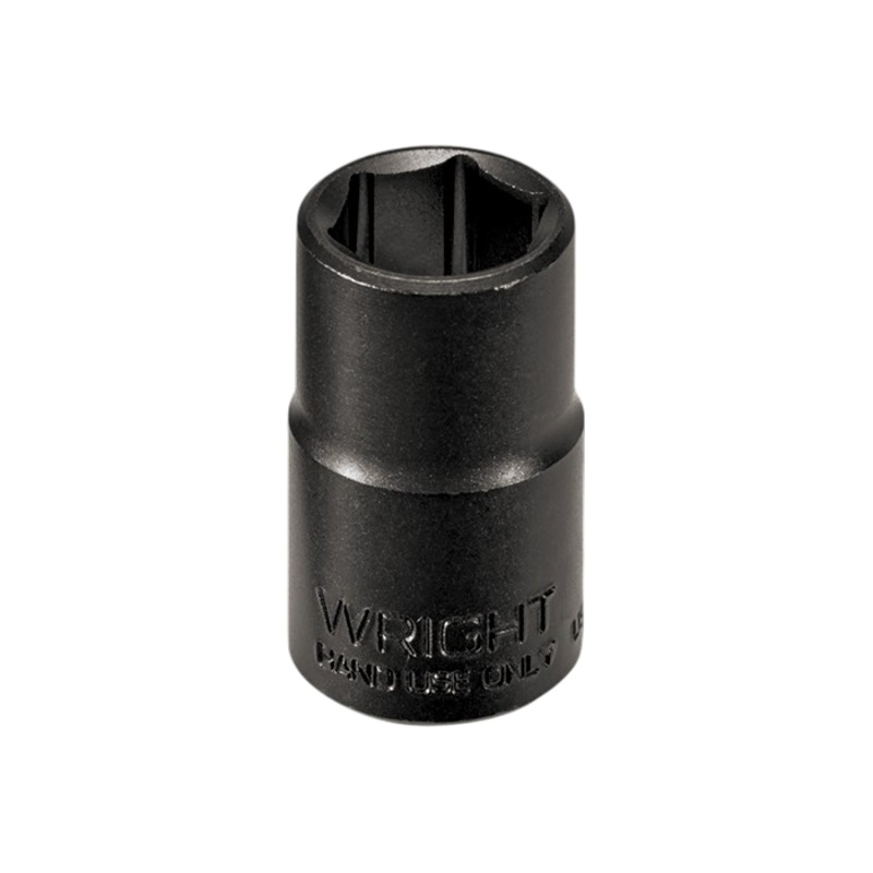 Wright Tool 34038  1/2" Drive 6 Point Standard Black Industrial Socket - 1-3/16"