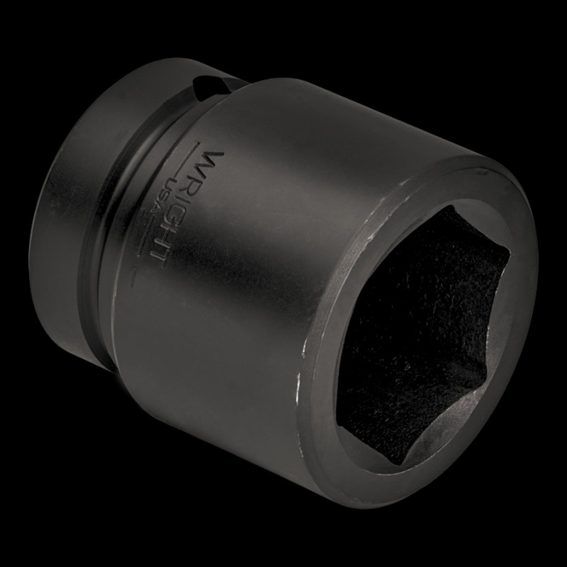 Wright Tool 8897A 1" Drive 6 Point Standard Impact Socket - 3-1/4"