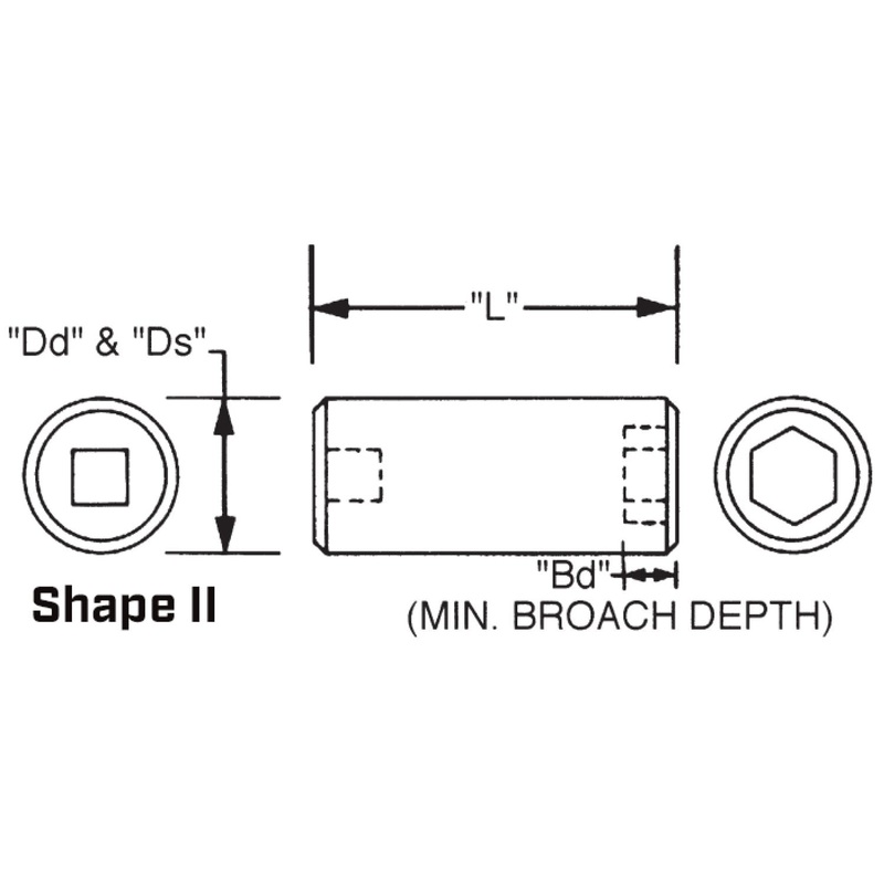 Wright Tool 8898 1" Drive 6 Point Standard Impact Socket - 3-3/8 Inch