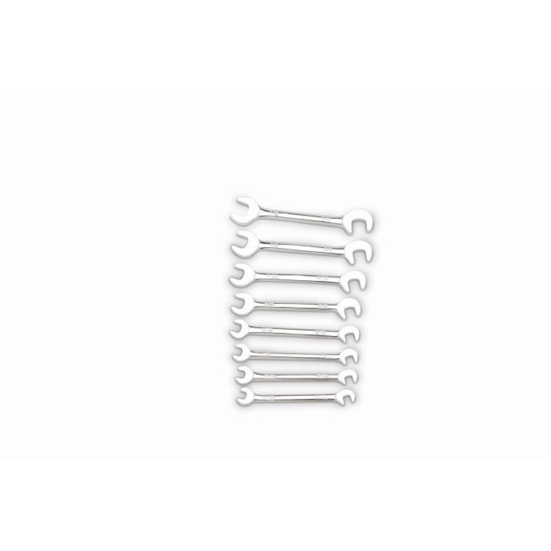 Wright Tool E798 Open End Wrench 8 Piece Set -Mini SAE Full Polish Cougar Pro, 7/32" -7/16"