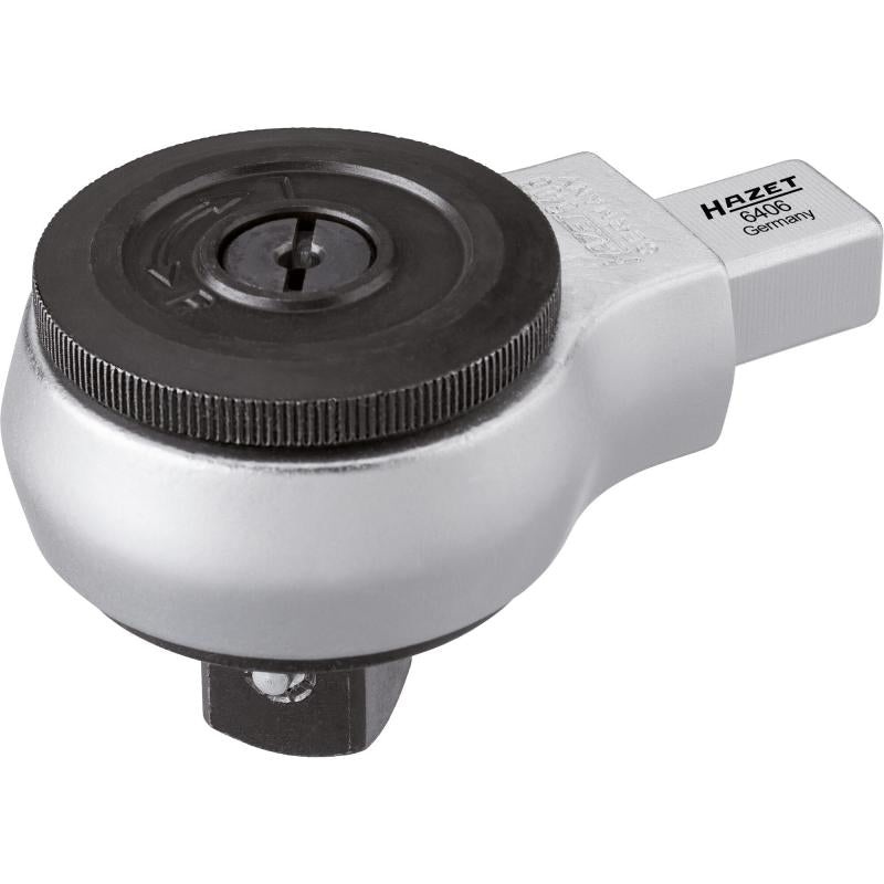 Hazet 6406 Insert Reversible Ratchet, 14x18mm Insert Square Drive, 20mm (3/4") Square
