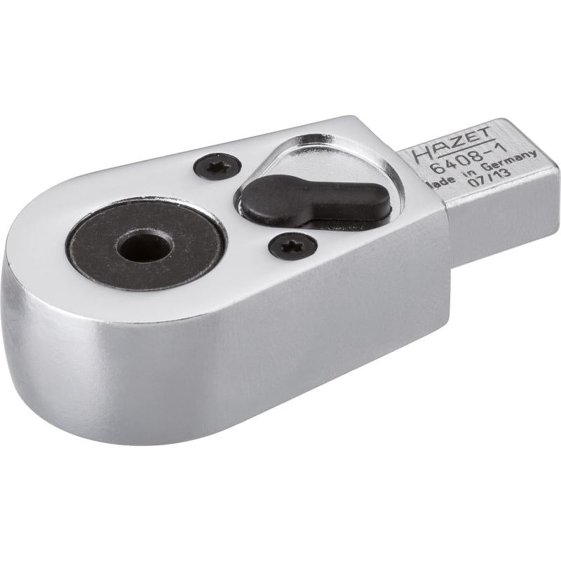 Hazet 6408-1 Insert Reversible Ratchet for Bits, 9x12mm Insert Square Drive, 8mm (5/16") Hollow Hex