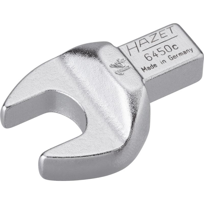 Hazet 6450C-14 Insert Open-End Wrench, 9x12mm Insert Square Drive, 14mm Hex