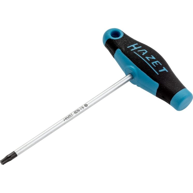 Hazet 828-T9 Screwdriver with T-Handle, TORX, T9