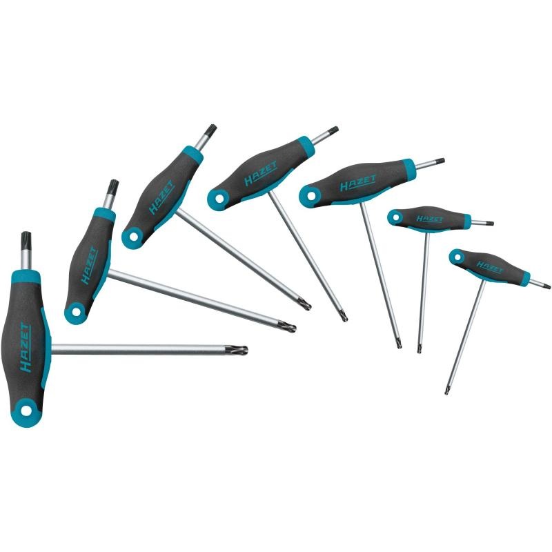 Hazet 829KKT/7 T-Handle Screwdriver Set, TORX, 7 Pieces