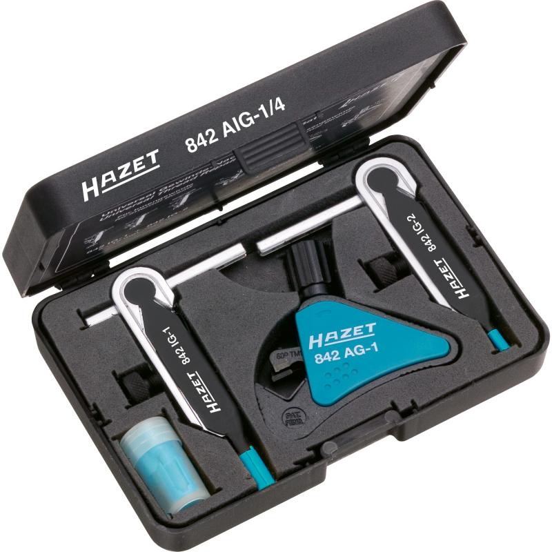 Hazet 842AIG-1/4 Universal Thread Repair Tool Set, 4 Pieces
