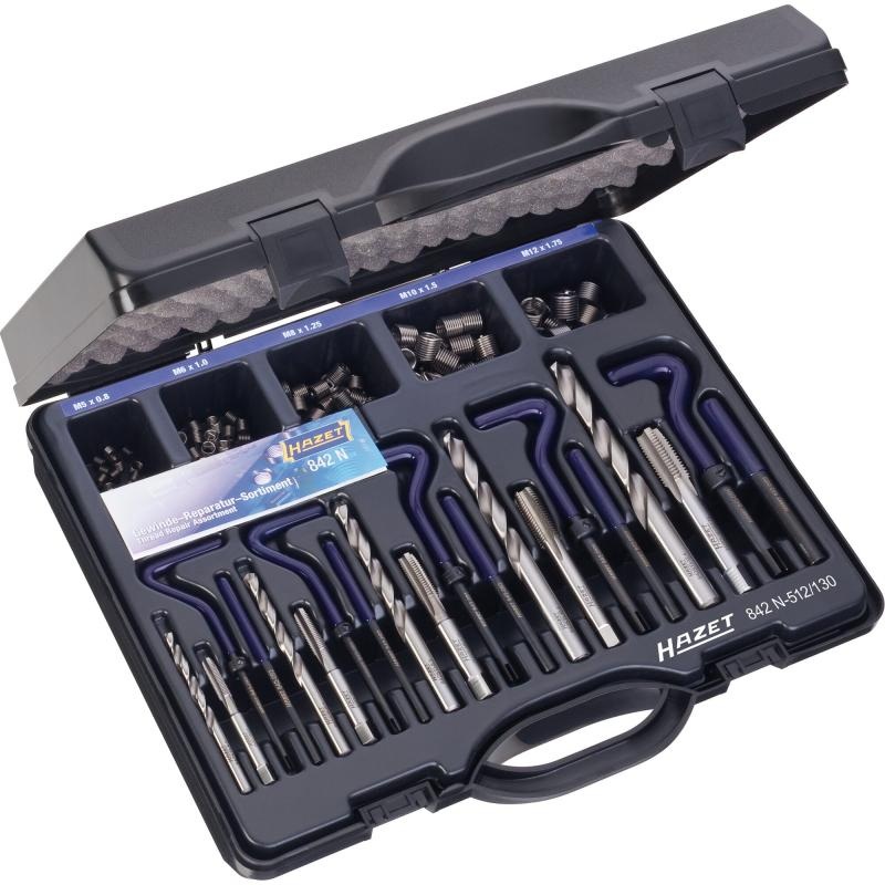 Hazet 842N-614/118 Thread Repair Set, 118 Pieces
