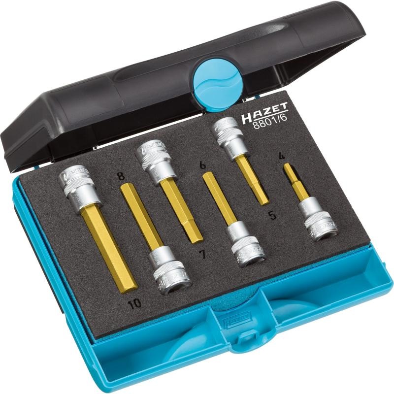 Hazet 8801/6 Screwdriver Socket Set, 6 Pieces