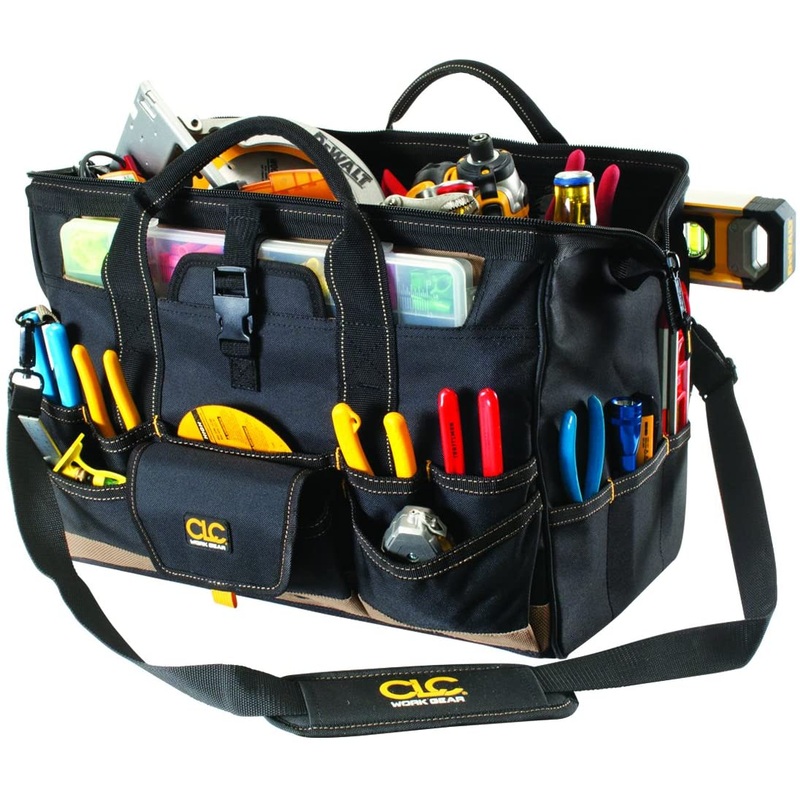 CLC 1535 18 Tool Bag with Top-Side Plastic Parts Tray