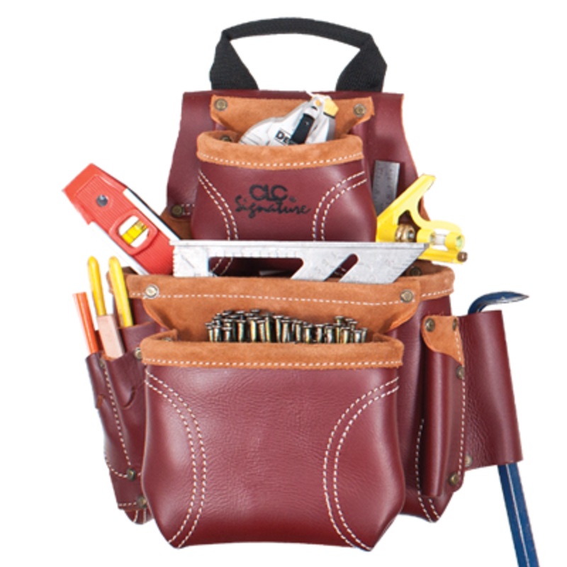 CLC 21685 Construction Workers Heavy-Duty Leather Nail & Tool Bag