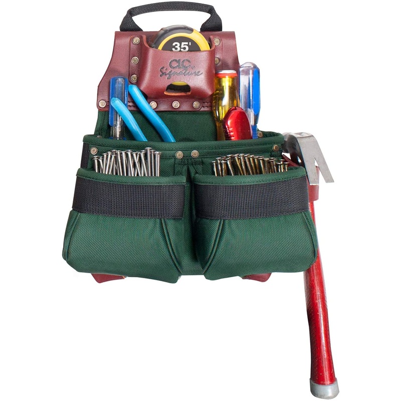 CLC 51838 CONSTRUCTION WORKERS BALLISTIC NYLON NAIL & TOOL BAG