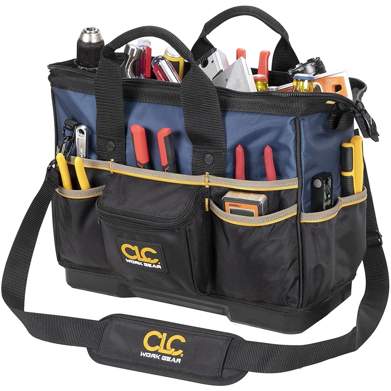 CLC PB1563 16 MOLDED BASE BIGMOUTH TOTE TOOL BAG  23 POCKET