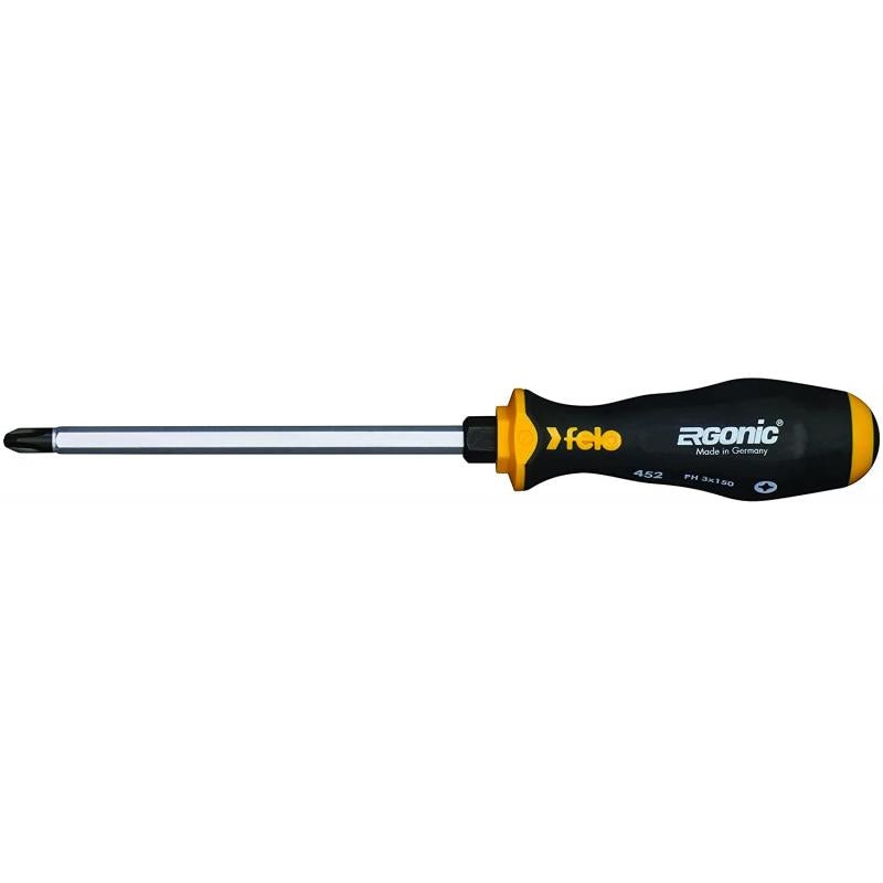 Felo 0715764535 Ergonic PH3 x 6 in. Screwdriver with Hammer Cap
