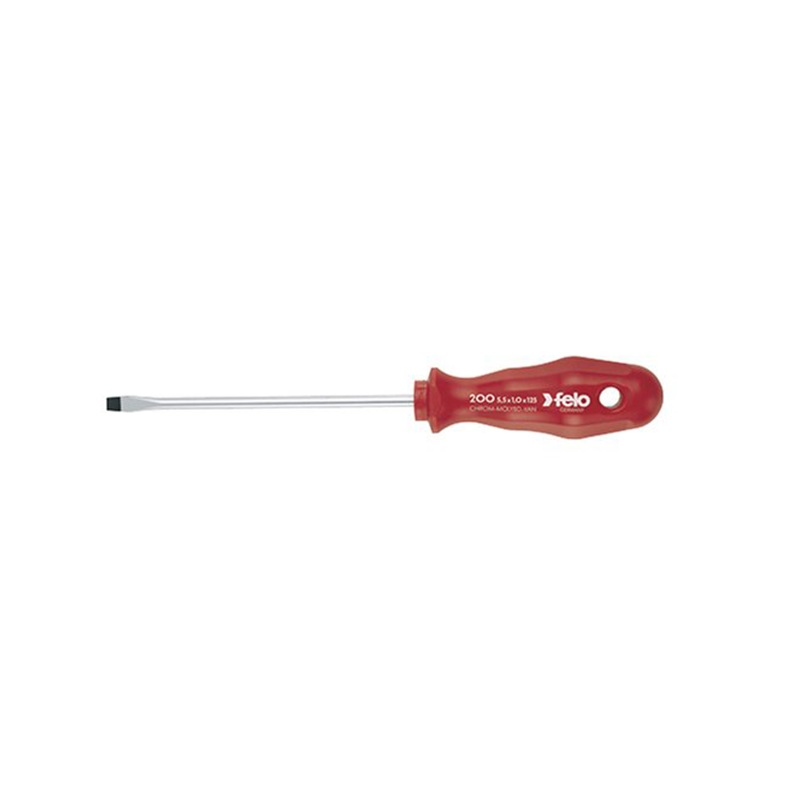 Felo 0715713032 3/8" x 7.9" Slotted Screwdriver, 200 Series