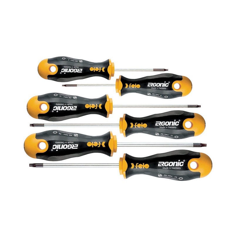 Felo 0715753165 TORX Ergonic Screwdriver Set (6-Piece)