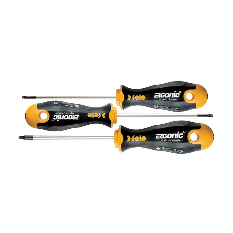 Felo 0715753171 Ergonic TORX Screwdriver Set, 3 Piece
