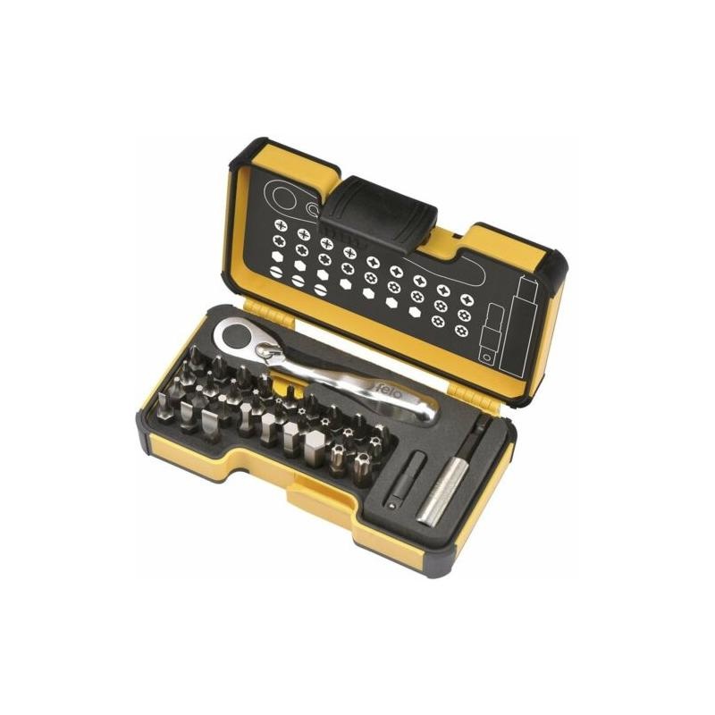 Felo 0715762059 Socket & Ratchet Set, 18 Piece