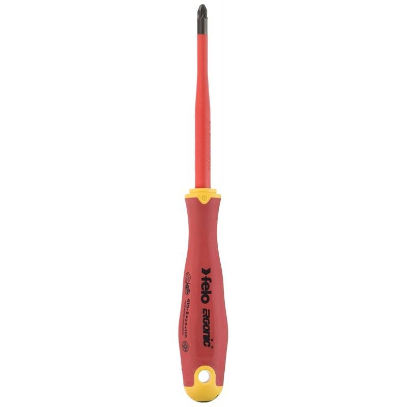 Felo 0715762653 E-Slim Insulated Pozidrive Screwdriver