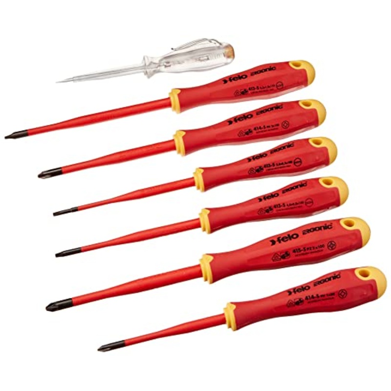 Felo 0715762745 E-Slim Insulated Screwdriver Set