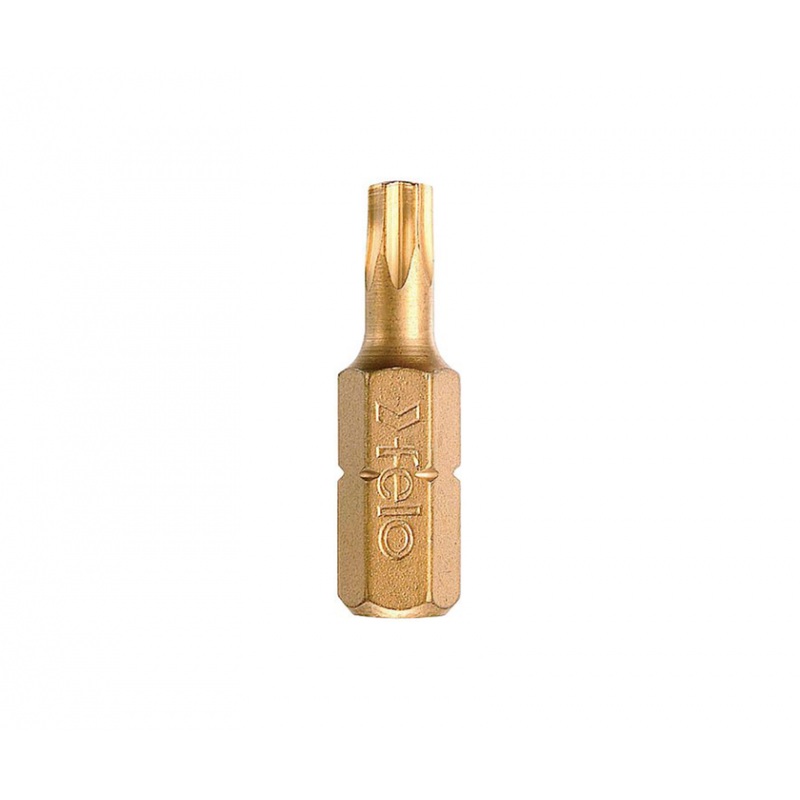 Felo 0715750228 T27 x 1" TORX Tin Bit on 1/4" Stock