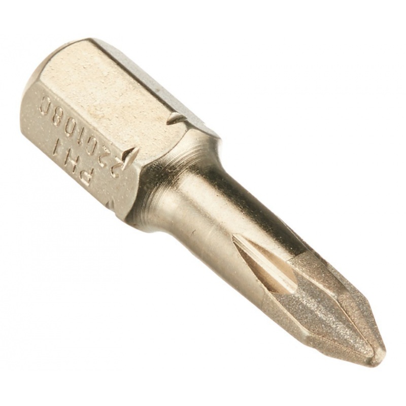 Felo 0715750655 PH1 x 1" Phillips Diamond Bit on 1/4" Stock