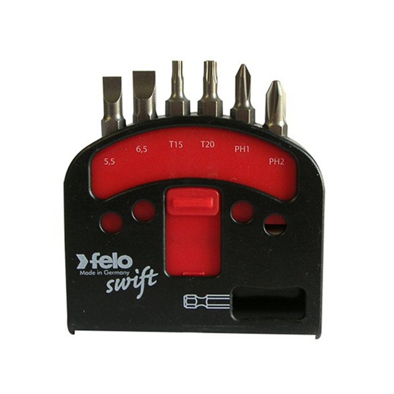 Felo 0715751923 Phillips, slotted and TORX Bit set, 6 Piece
