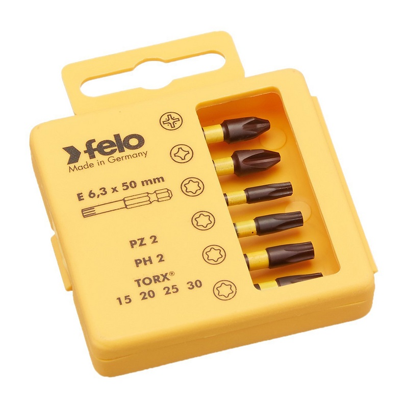Felo 0715763067 Profi Bit Box, 6 Piece