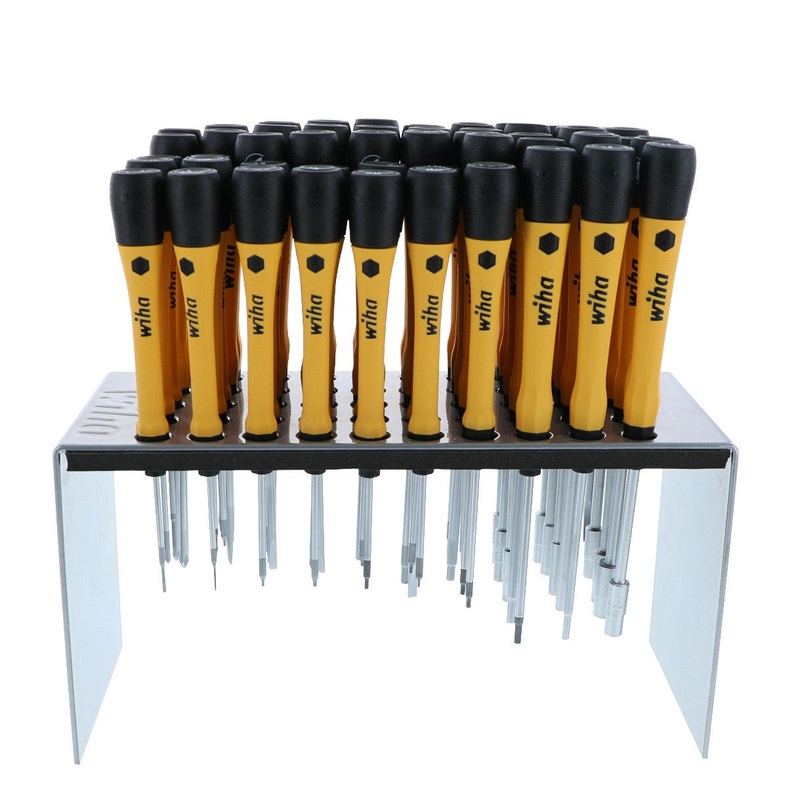 Wiha 92093 50 Piece Master Technician's ESD Safe PicoFinish Precision Screwdriver Bench Top Set