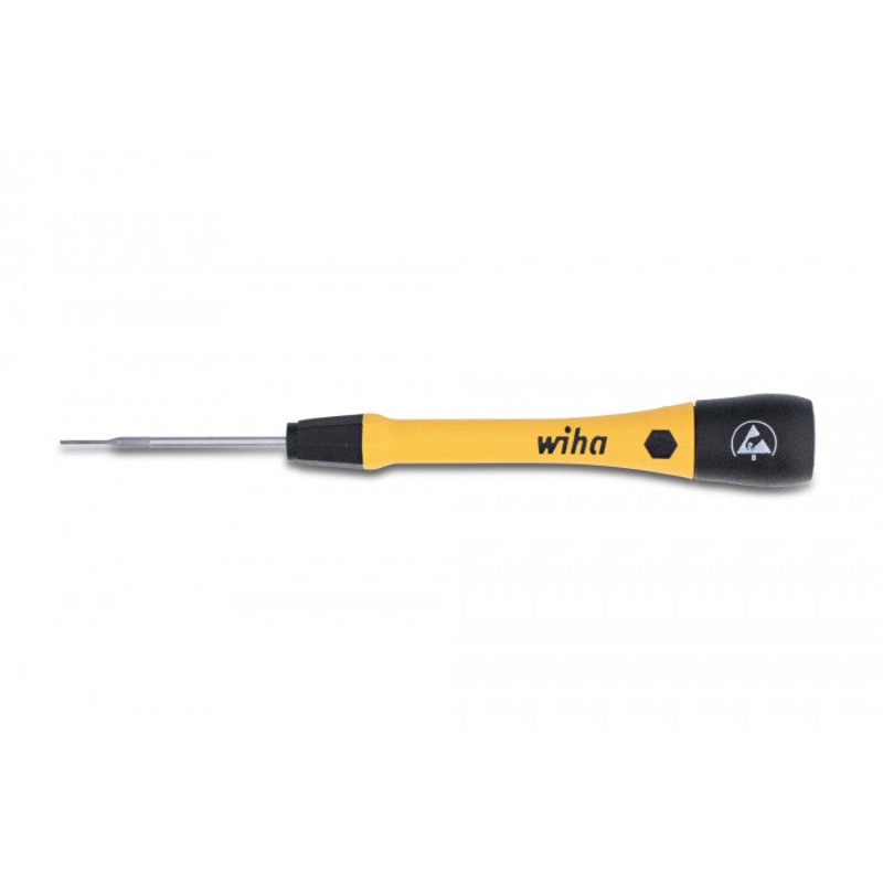 Wiha 27270 ESD Safe PicoFinish Precision Screwdriver - Slotted .8mm x 40mm