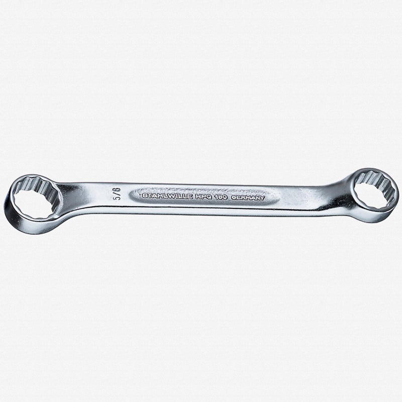 Stahlwille 41602428 Double ended ring Spanner Short Shallow Offset