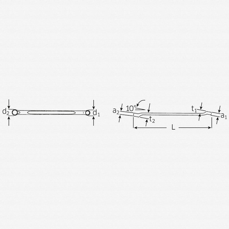 Stahlwille 41612022 Double ended ring Spanner